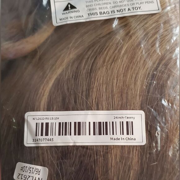 26 in. Tawny ombre synthetic headband wig. New - Picture 2 of 3